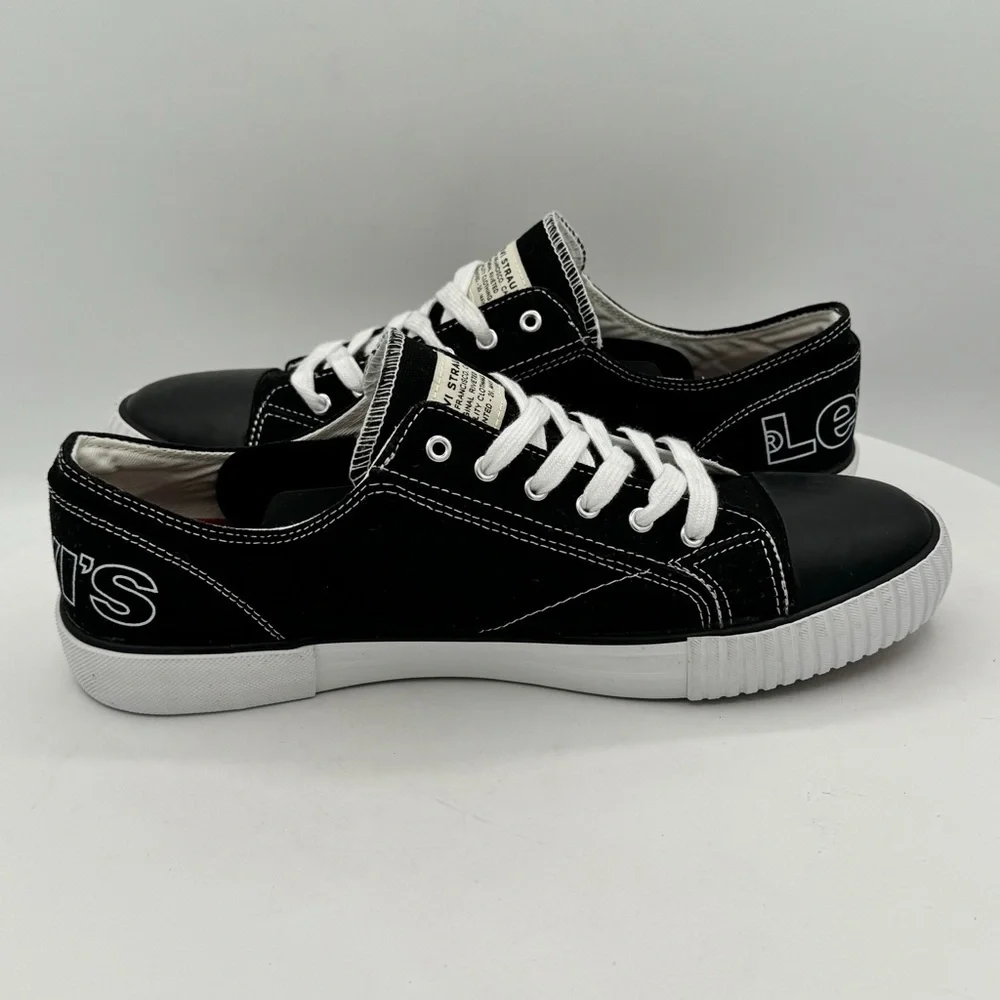 NEW‎ Levi's Anika C Low Top Women's Sneakers Size 10 Color Black MSRP $65